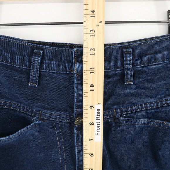 Vintage Girbaud Brand X Jeans Youth 18 (28x28) Dark Blue High Waist Tapered - Picture 9 of 16